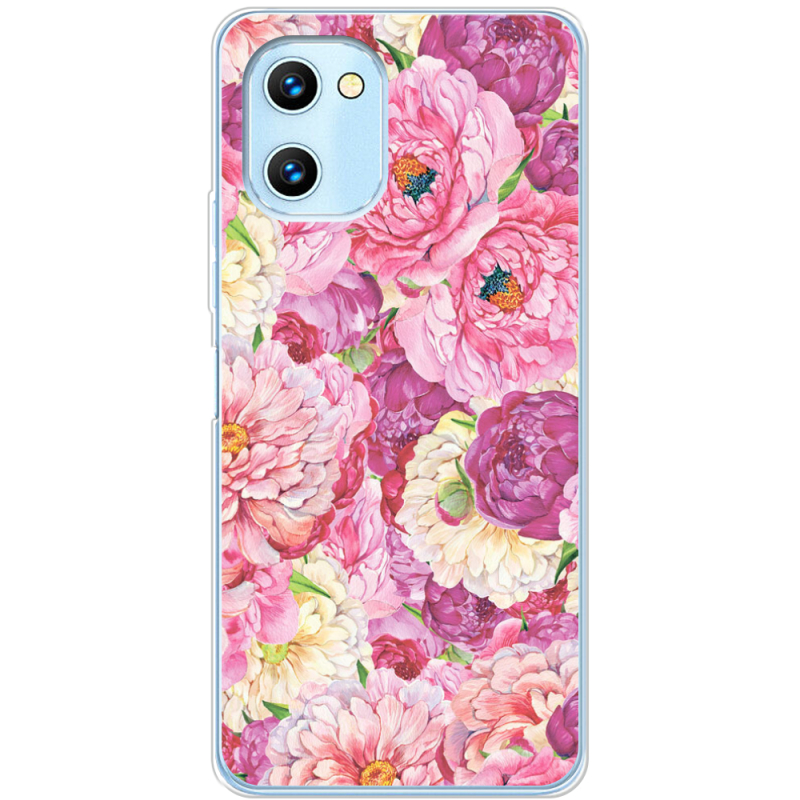 Чехол BoxFace Umidigi C1 Pink Peonies