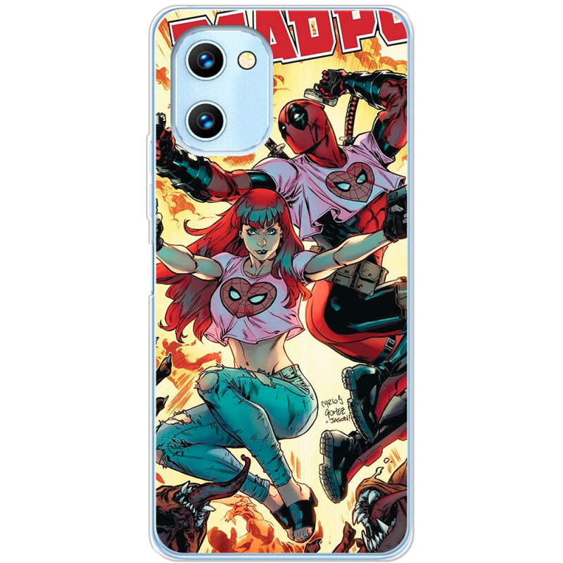 Чехол BoxFace Umidigi C1 Deadpool and Mary Jane