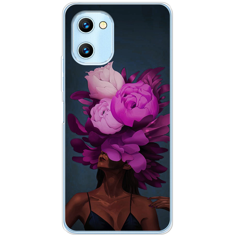 Чехол BoxFace Umidigi C1 Exquisite Purple Flowers