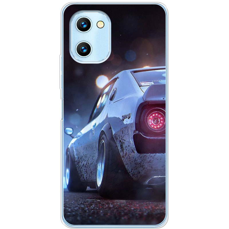 Чехол BoxFace Umidigi C1 Silver Car