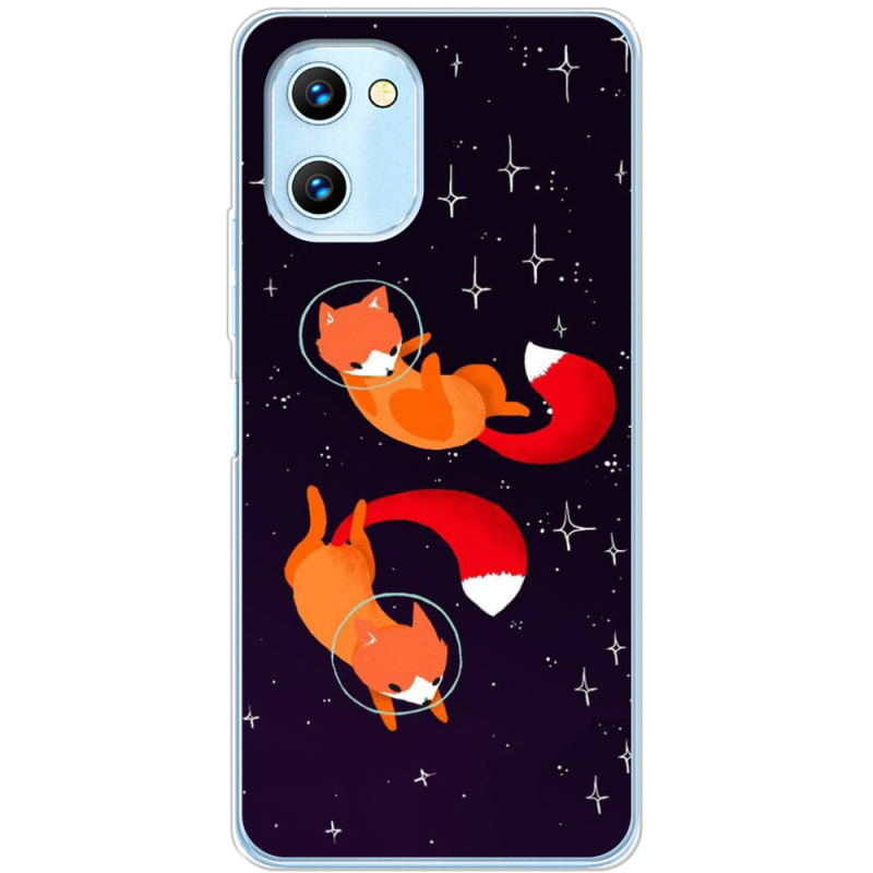 Чехол BoxFace Umidigi C1 Fox-Astronauts