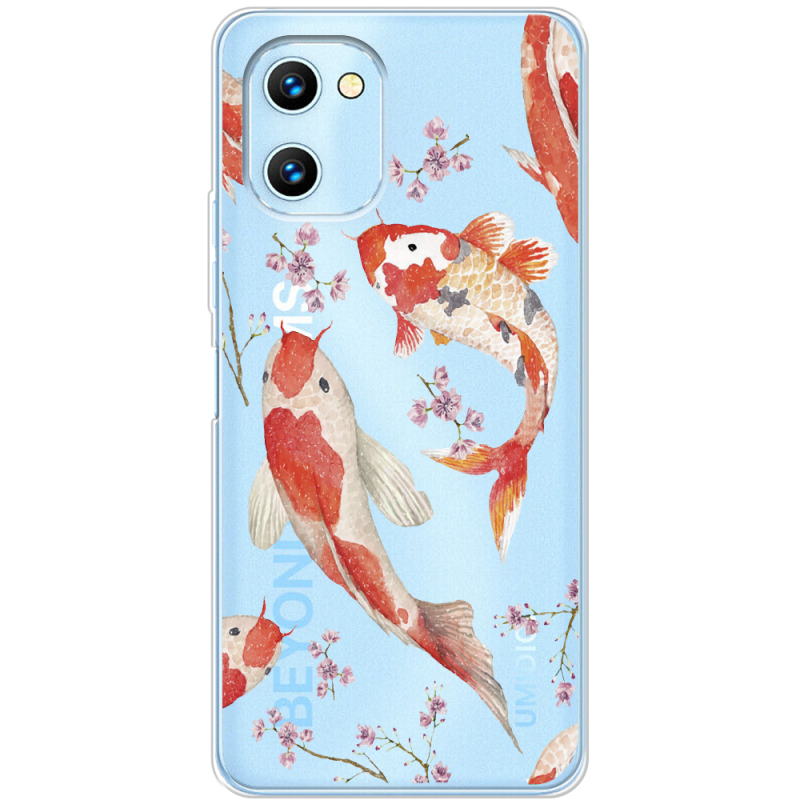 Прозрачный чехол BoxFace Umidigi C1 Japanese Koi Fish