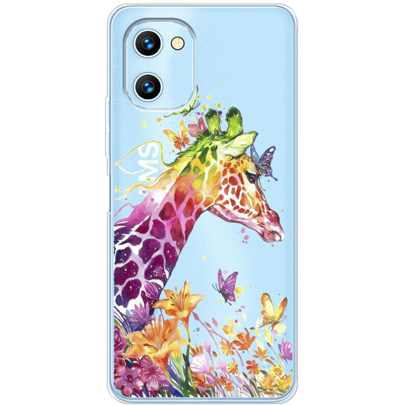 Прозрачный чехол BoxFace Umidigi C1 Colorful Giraffe