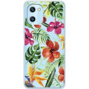 Прозрачный чехол BoxFace Umidigi C1 Tropical Flowers