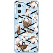 Прозрачный чехол BoxFace Umidigi C1 Cotton flowers