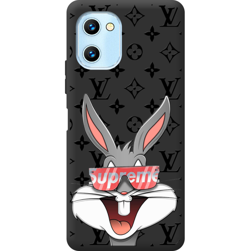 Черный чехол BoxFace Umidigi C1 looney bunny