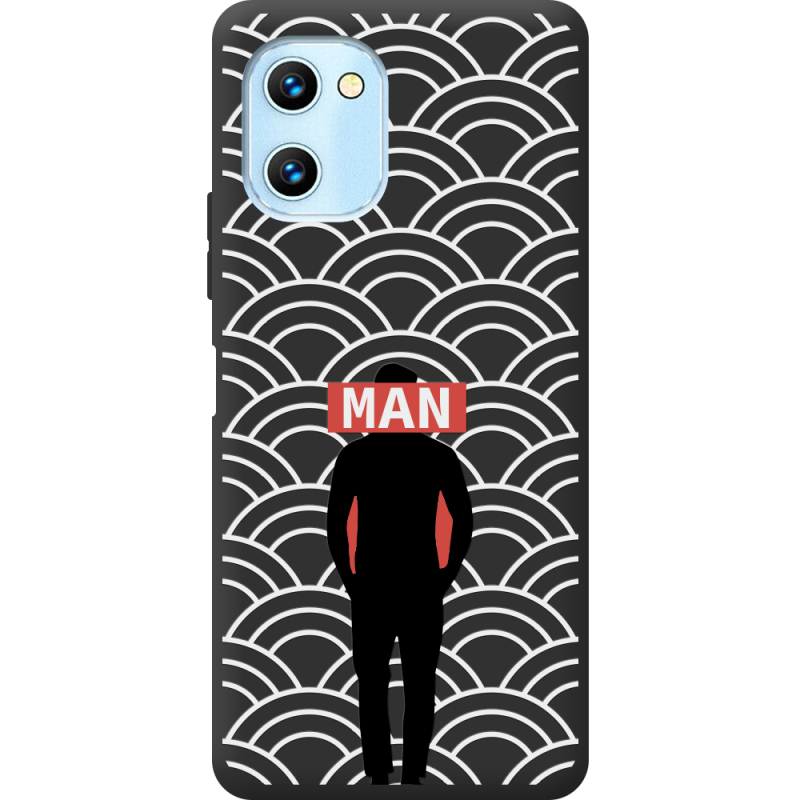 Черный чехол BoxFace Umidigi C1 Man Pattern