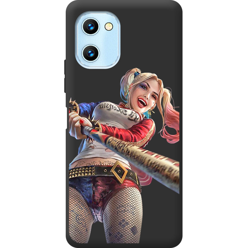 Черный чехол BoxFace Umidigi C1 Happy Harley Quinn