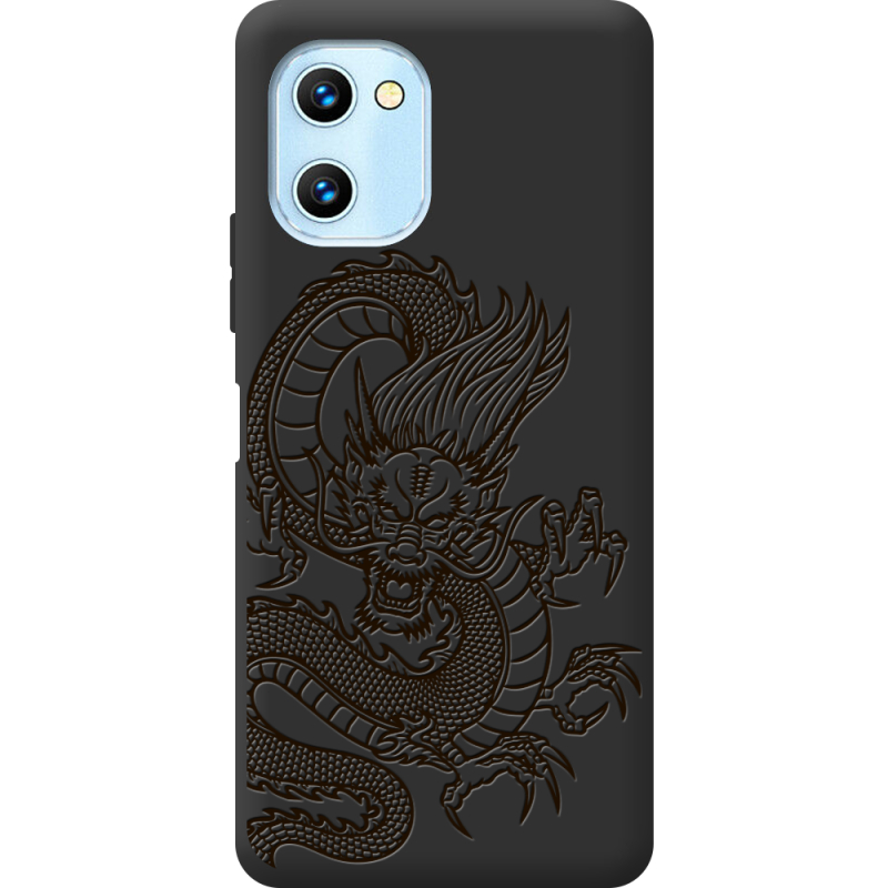 Черный чехол BoxFace Umidigi C1 Chinese Dragon