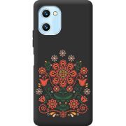 Черный чехол BoxFace Umidigi C1 Ukrainian Ornament