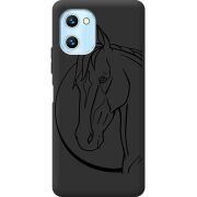 Черный чехол BoxFace Umidigi C1 Horse