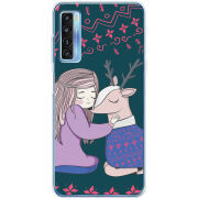 Чехол BoxFace TCL 20L Girl and deer