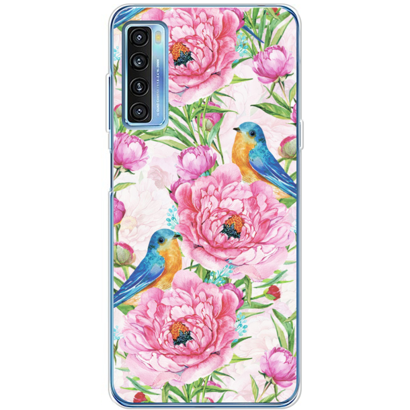 Чехол BoxFace TCL 20L Birds and Flowers