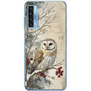 Чехол BoxFace TCL 20L Christmas Owl