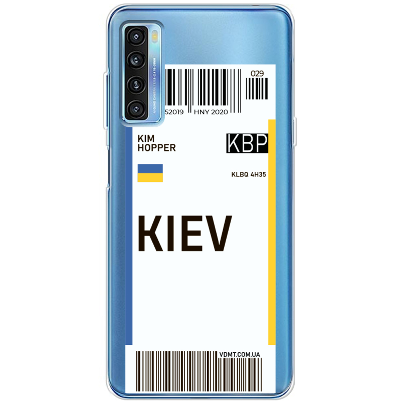 Прозрачный чехол BoxFace TCL 20L Ticket Kiev