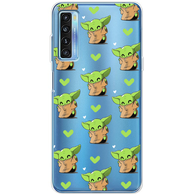 Прозрачный чехол BoxFace TCL 20L Pattern Baby Yoda