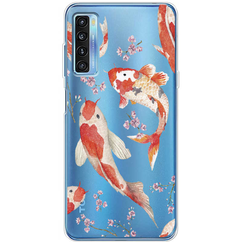 Прозрачный чехол BoxFace TCL 20L Japanese Koi Fish