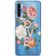 Чехол со стразами TCL 20L Love