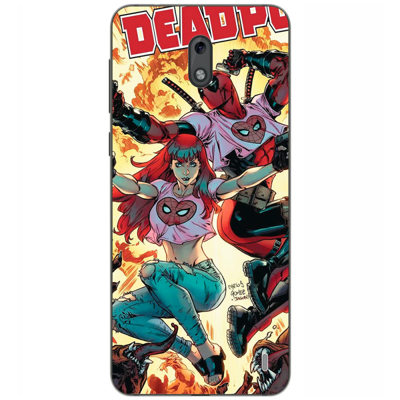 Чехол Uprint Nokia 2 Deadpool and Mary Jane