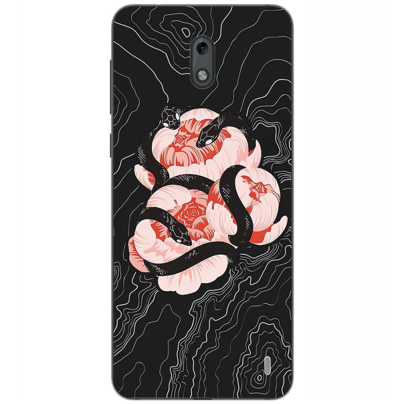 Чехол Uprint Nokia 2 Snake Rose