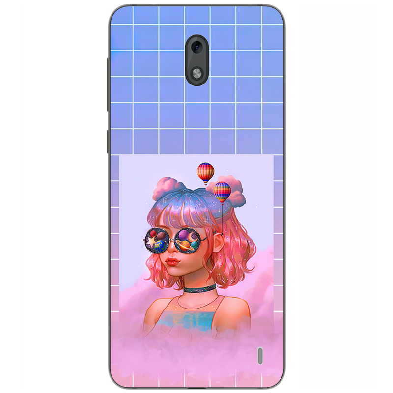 Чехол Uprint Nokia 2 Girl in the Clouds