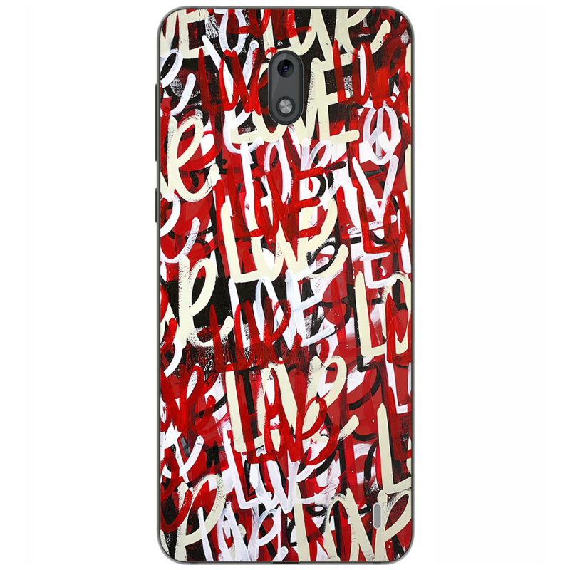 Чехол Uprint Nokia 2 Love Graffiti