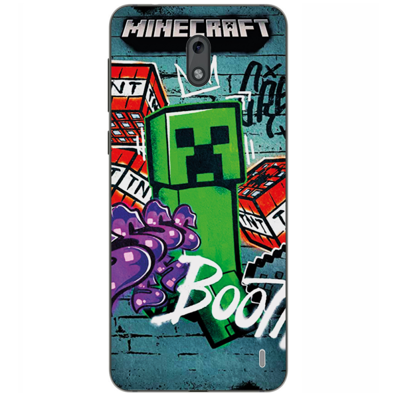 Чехол Uprint Nokia 2 Minecraft Graffiti