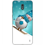 Чехол Uprint Nokia 2 Skier Snowman