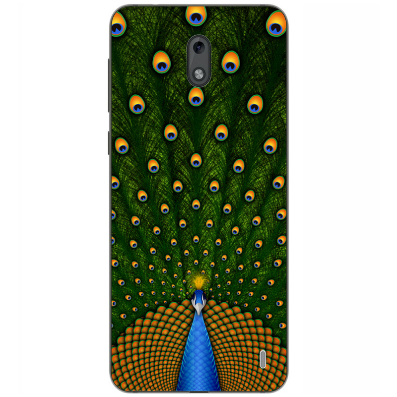 Чехол Uprint Nokia 2 Peacocks Tail