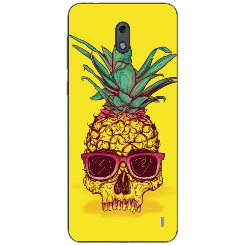Чехол Uprint Nokia 2 Pineapple Skull