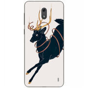 Чехол Uprint Nokia 2 Black Deer