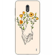 Чехол Uprint Nokia 2 Flower Hands