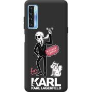 Черный чехол BoxFace TCL 20L For Karl