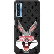 Черный чехол BoxFace TCL 20L looney bunny