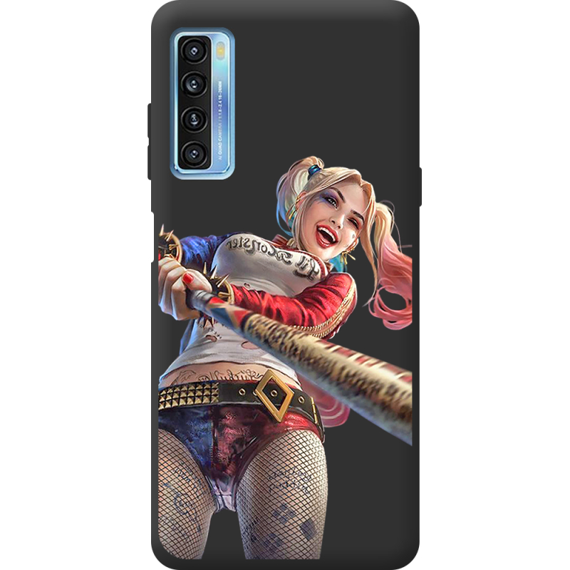 Черный чехол BoxFace TCL 20L Happy Harley Quinn