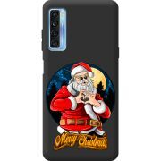 Черный чехол BoxFace TCL 20L Cool Santa