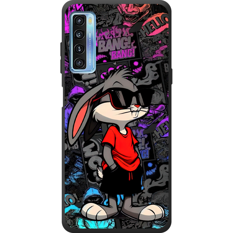 Черный чехол BoxFace TCL 20L Малий вухань