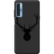 Черный чехол BoxFace TCL 20L Deer