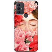 Чехол BoxFace TCL 30 SE Girl in Flowers