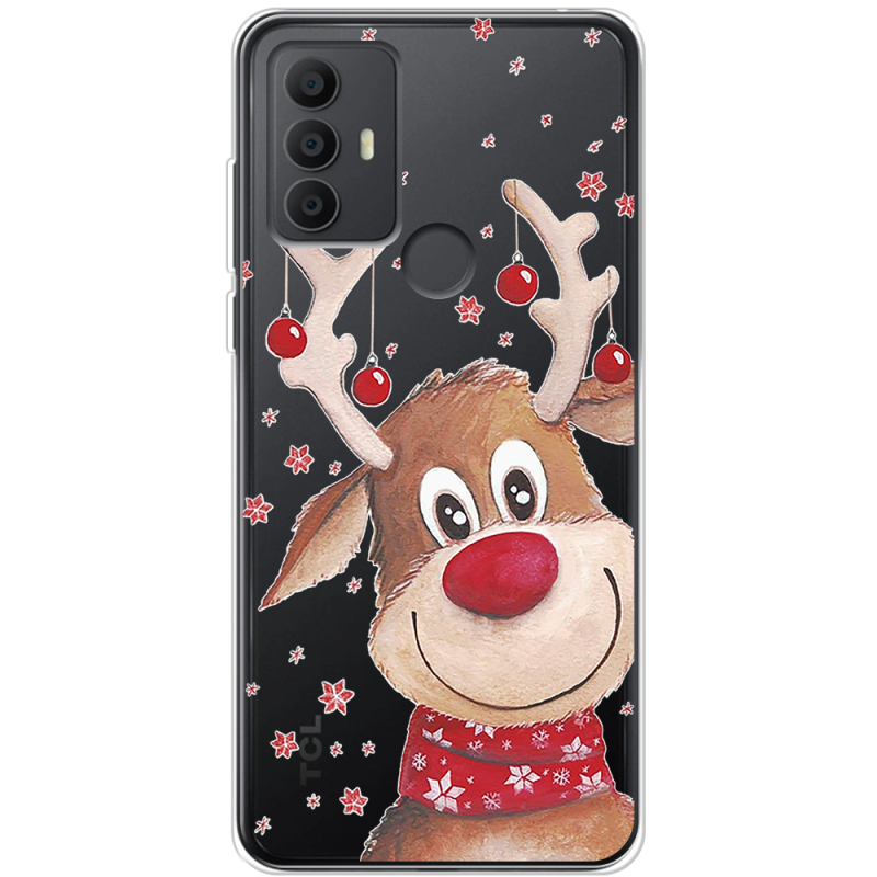 Прозрачный чехол BoxFace TCL 30 SE Winter Deer