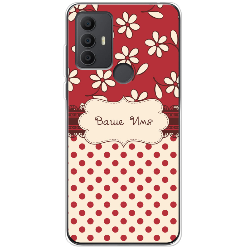 Чехол BoxFace TCL 30E Именной Polka Dots