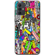 Чехол BoxFace TCL 30E Multicolored Inscriptions