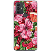 Чехол BoxFace TCL 30E Tropical Flowers