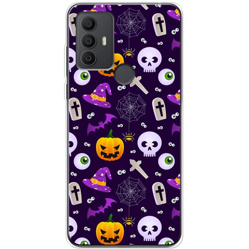 Чехол BoxFace TCL 30E Halloween Purple Mood