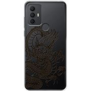 Прозрачный чехол BoxFace TCL 30E Chinese Dragon