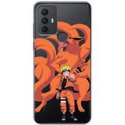 Прозрачный чехол BoxFace TCL 30E Naruto and Kurama