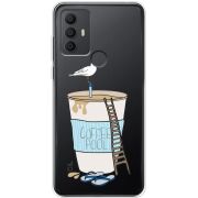 Прозрачный чехол BoxFace TCL 30E Segull in Cofee Pool