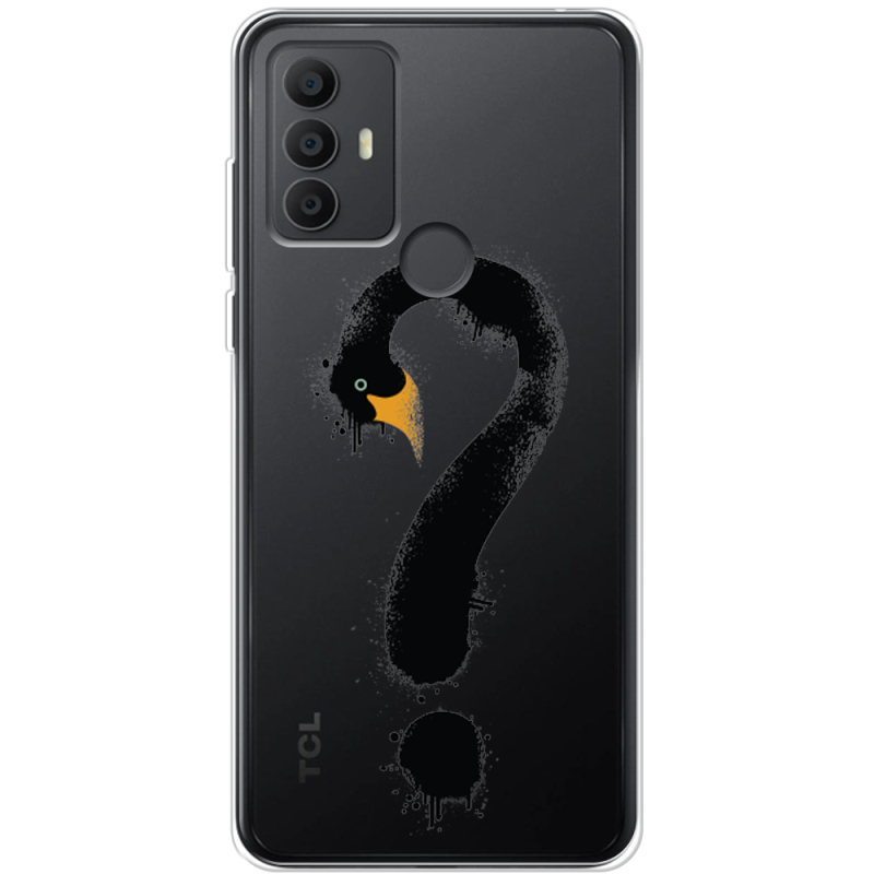 Прозрачный чехол BoxFace TCL 30E Swan question