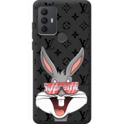 Черный чехол BoxFace TCL 30E looney bunny