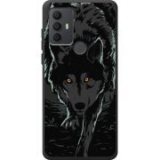 Черный чехол BoxFace TCL 30E Wolf